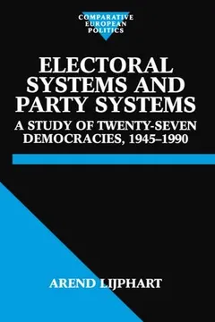 Livro Electoral Systems and Party Systems: A Study of Twenty-Seven Democracies, 1945-1990 - Resumo, Resenha, PDF, etc.