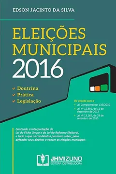 Livro Eleições Municipais 2016 - Resumo, Resenha, PDF, etc.