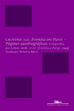 Livro Eremita em Paris - Resumo, Resenha, PDF, etc.