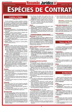Livro Espécies de Contrato - Resumo, Resenha, PDF, etc.