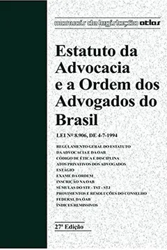 Livro Estatuto da Advocacia e a Ordem dos Advogados do Brasil - Resumo, Resenha, PDF, etc.