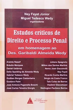 Livro Estudos Criticos De Direito E Processo Penal - Resumo, Resenha, PDF, etc.