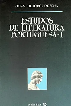 Capa do livro Estudos de Literatura Portuguesa - Volume I