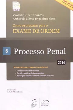Livro Exame De Ordem 1. Fase - Processo Penal - V.6 - Resumo, Resenha, PDF, etc.