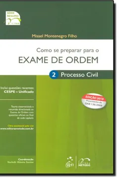 Livro Exame De Ordem. 1ª Fase. Processo Civil - Resumo, Resenha, PDF, etc.