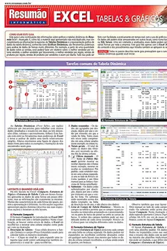 Livro Excel. Tabelas e Gráficos - Resumo, Resenha, PDF, etc.