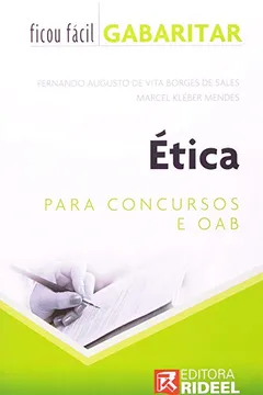 Livro Ficou Facil Gabaritar - Etica - Resumo, Resenha, PDF, etc.