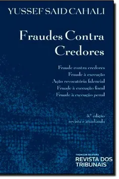Livro Fraudes Contra Credores - Resumo, Resenha, PDF, etc.