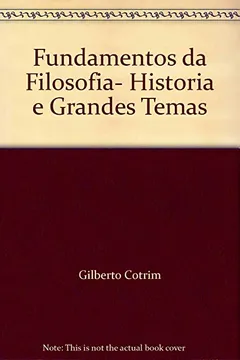 Capa do livro Fundamentos Da Filosofia (Reformulado)
