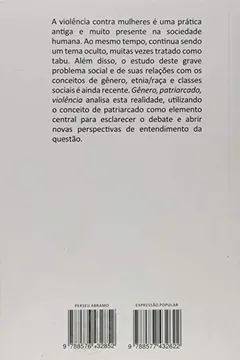 Livro Gênero, Patriarcado, Violência - Resumo, Resenha, PDF, etc.