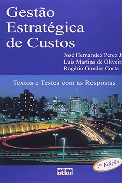 Livro Gestão Estrategica De Custos - Resumo, Resenha, PDF, etc.
