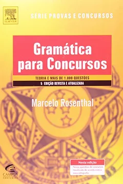 Livro Gramática Para Concursos. Teoria E Mais De 1.000 Questões - Série Provas E Concursos - Resumo, Resenha, PDF, etc.
