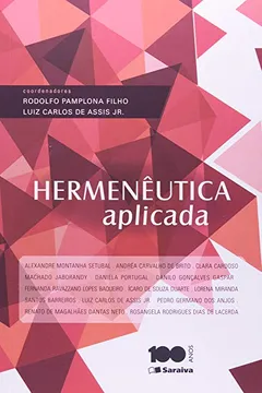 Livro Hermenêutica Aplicada - Resumo, Resenha, PDF, etc.