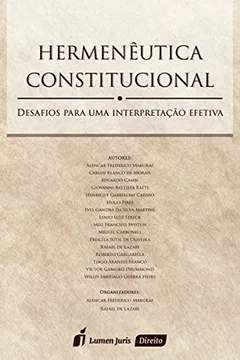 Livro Hermenêutica Constitucional - Resumo, Resenha, PDF, etc.