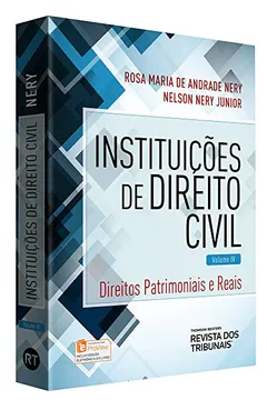 Capa do livro Instituições de Direito Civil. Reais e Patrimoniais - Volume 4