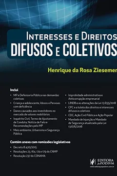 Livro Interesses e Direitos Difusos e Coletivos - Resumo, Resenha, PDF, etc.