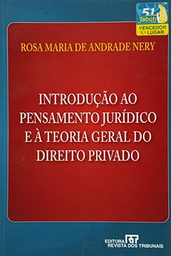 Livro Introdução ao Pensamento Jurídico e à Teoria Geral do Direito Privado - Resumo, Resenha, PDF, etc.