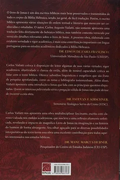Livro Jonas. Introdução Tradução e Comentário - Resumo, Resenha, PDF, etc.