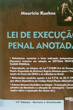 Livro Lei de Execução Penal Anotada - Resumo, Resenha, PDF, etc.