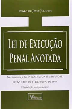 Livro Lei De Execucao Penal Anotada - Resumo, Resenha, PDF, etc.