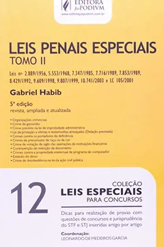 Livro Leis Especiais Para Concursos - Leis Penais Especiais - V.12 - Tomo Ii - Resumo, Resenha, PDF, etc.
