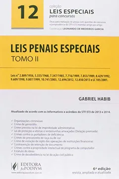 Livro Leis Especiais Para Concursos - V. 12 - Tomo Ii - Resumo, Resenha, PDF, etc.