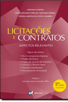 Livro Licitações E Contratos. Aspectos Relevantes - Resumo, Resenha, PDF, etc.