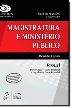 Livro Magistratura e Ministério Publico-Penal. Questões Comentadas - Resumo, Resenha, PDF, etc.