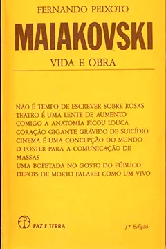 Livro Maiakovski, Vida e Obra - Resumo, Resenha, PDF, etc.
