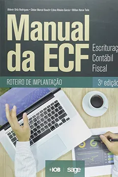 Livro Manual da ECF. Escrituração Contábil Fiscal - Resumo, Resenha, PDF, etc.