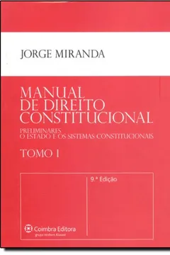 Livro Manual De Direito Constitucional - Tomo 1 - Resumo, Resenha, PDF, etc.