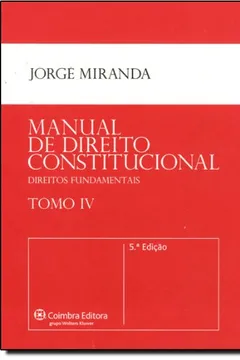 Livro Manual De Direito Constitucional - Tomo 4 - Resumo, Resenha, PDF, etc.