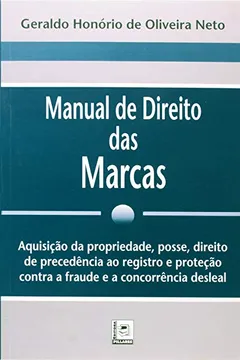 Capa do livro Manual De Direito Das Marcas
