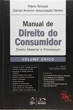 Livro Manual de Direito do Consumidor. Direito Material e Processual - Resumo, Resenha, PDF, etc.