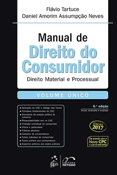 Livro Manual de Direito do Consumidor - Volume Único - Resumo, Resenha, PDF, etc.