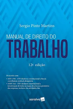 Livro Manual de direito do trabalho - 12ª edição de 2019 - Resumo, Resenha, PDF, etc.
