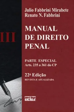 Livro Manual de Direito Penal. Parte Especial - Volume 3 - Resumo, Resenha, PDF, etc.