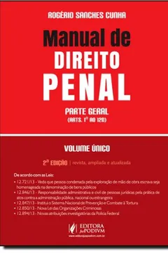 Livro Manual De Direito Penal. Parte Geral - Volume Único - Resumo, Resenha, PDF, etc.