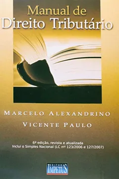 Livro Manual De Direito Tributário - Resumo, Resenha, PDF, etc.