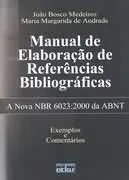 Livro Manual De Elaboração De Referencias Bibliograficas - Resumo, Resenha, PDF, etc.