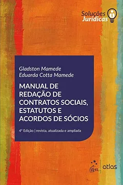 Livro Manual de Redação de Contratos Sociais, Estatutos e Acordos de Sócios - Resumo, Resenha, PDF, etc.