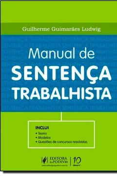 Livro Manual De Sentença Trabalhista - Resumo, Resenha, PDF, etc.