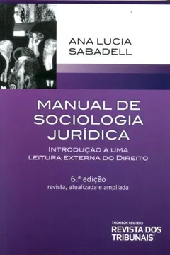 Livro Manual de Sociologia Jurídica - Resumo, Resenha, PDF, etc.