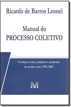 Livro Manual do processo coletivo - 4 ed./2017 - Resumo, Resenha, PDF, etc.