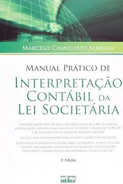 Livro Manual Prático de Interpretação Contábil da Lei Societária - Resumo, Resenha, PDF, etc.
