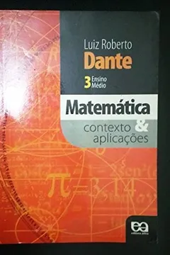 Capa do livro Matemática. Contexto e Aplicações. Ensino Médio. 3º Ano - Volume 3