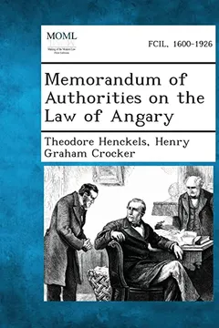 Livro Memorandum of Authorities on the Law of Angary - Resumo, Resenha, PDF, etc.