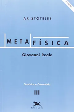 Livro Metafísica de Aristóteles III - Resumo, Resenha, PDF, etc.