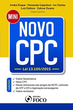 Livro Mini Novo CPC. Lei 13.105/2015 - Resumo, Resenha, PDF, etc.
