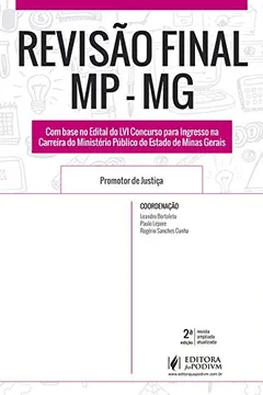 Livro Mp-Mg. Revisão Final. Dicas Ponto a Ponto do Edital. 2018 - Resumo, Resenha, PDF, etc.